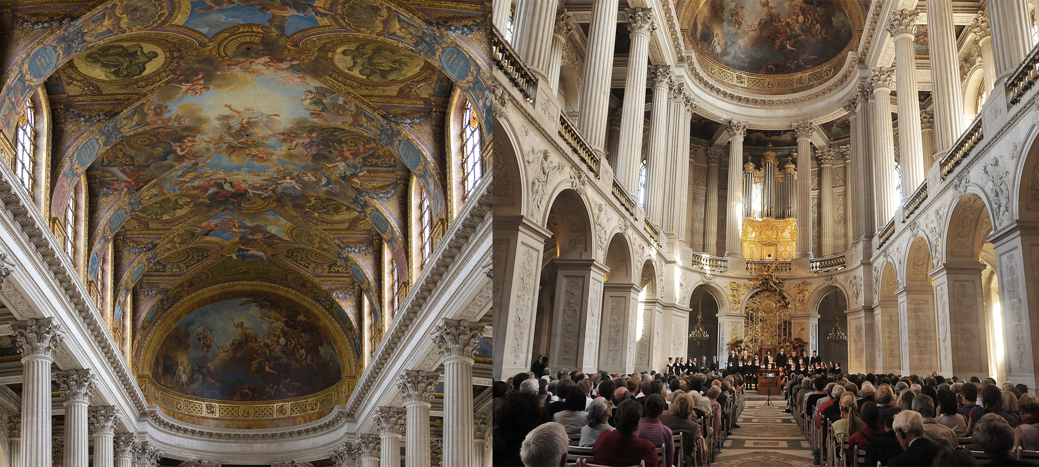 photos of events and classical concerts at the chapelle royale de versailles